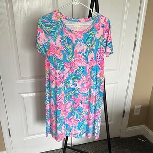 Lilly Pulitzer Pink and Blue Floral Dress